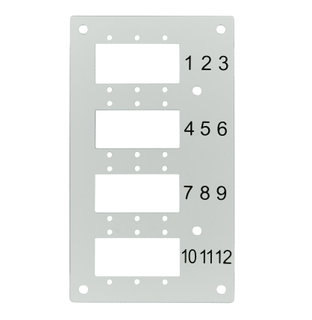 Front Panel 12 SC-Simplex LC-Duplex Connections for Optical Box - I-CASE DIN-SPL12SCD2
