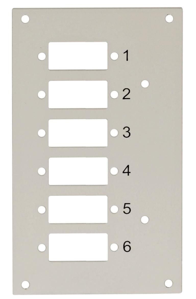 Pannello Frontale 6 Connessioni SC-Duplex per Box Ottico - Techly Professional I-CASE DIN-SPL6SCDT