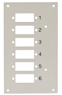 Pannello Frontale 6 Connessioni SC-Duplex per Box Ottico - Techly Professional I-CASE DIN-SPL6SCDT
