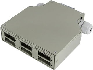Scatola di Giunzione per Guida DIN per Connettori in Fibra Ottica LC o SC - Logilink I-CASE DIN-SPLICES