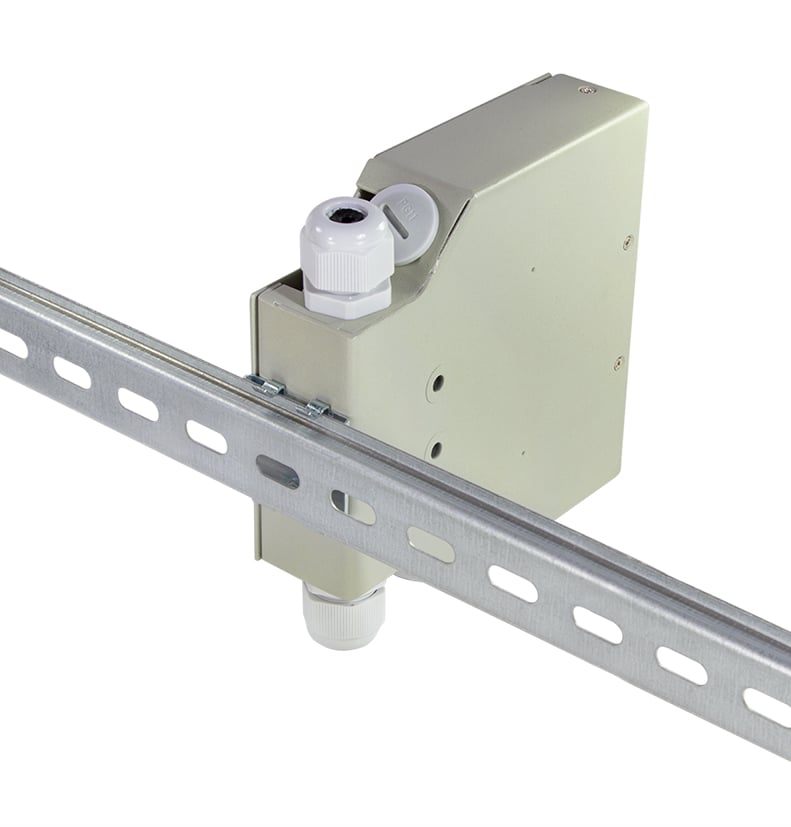 Scatola di Giunzione per Guida DIN per Connettori in Fibra Ottica LC o SC - Logilink I-CASE DIN-SPLICES