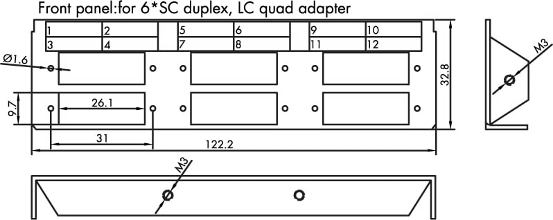 Scatola di Giunzione per Guida DIN per Connettori in Fibra Ottica LC o SC - Logilink I-CASE DIN-SPLICES