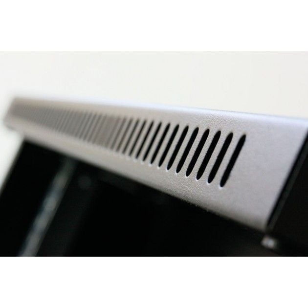 Armadio Rack 19" Flat a muro 6U prof. 15 cm sezione unica Nero - Techly Professional I-CASE EC-0615BK
