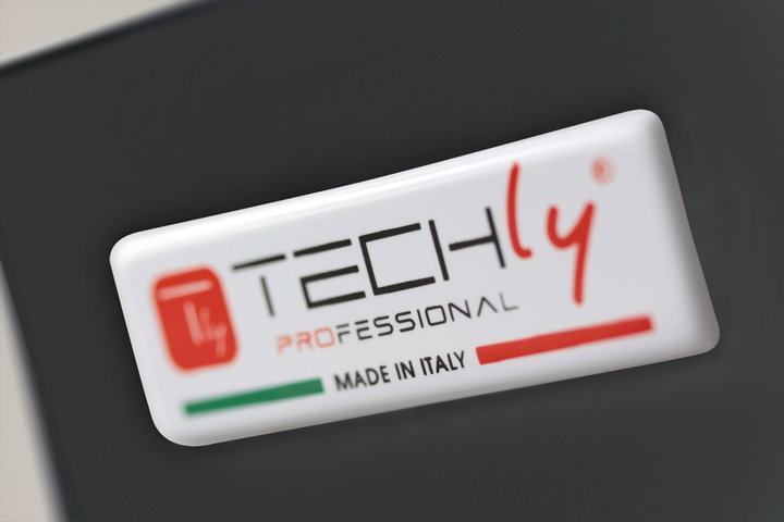 Armadio Rack 19" Flat a muro 6U prof. 15 cm sezione unica Nero - Techly Professional I-CASE EC-0615BK