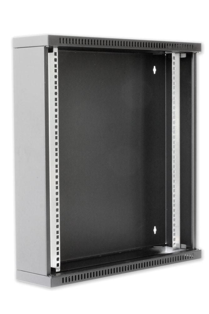 Armadio Rack 19'' Flat a muro p.15cm 12 unità sezione unica Nero - Techly Professional I-CASE EC-1215BK