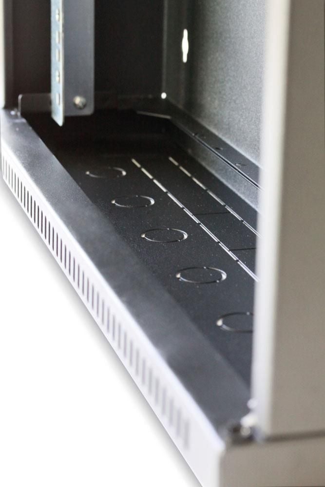 Armadio Rack 19'' Flat a muro p.15cm 12 unità sezione unica Nero - Techly Professional I-CASE EC-1215BK