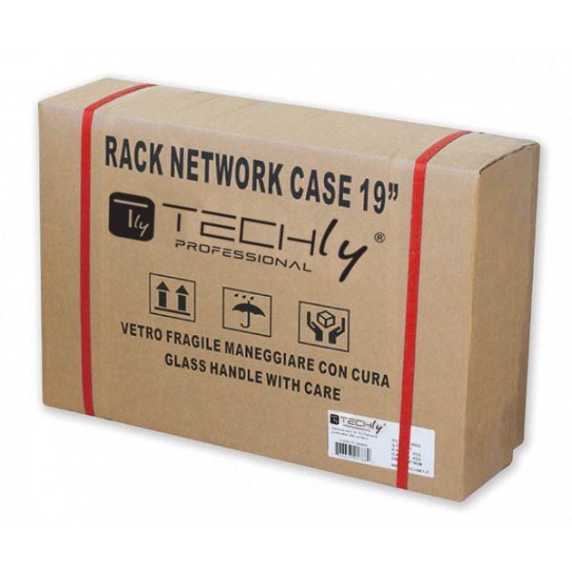 Armadio Rack 19'' Flat a muro p.15cm 12 unità sezione unica Grigio - Techly Professional I-CASE EC-1215G