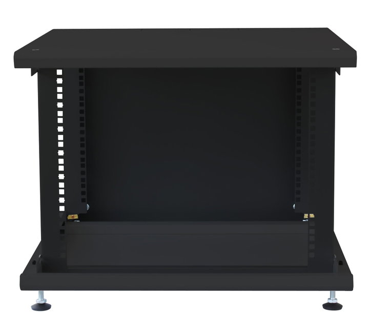 Armadio Rack 19" 8U P600mm per Accumulatori Fotovoltaico Nero - Techly Professional I-CASE EE-2008BK6