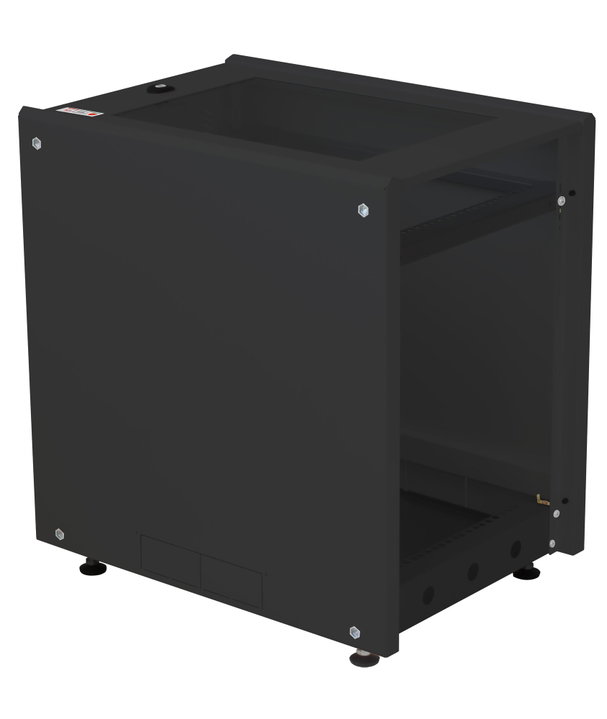 Armadio Rack 19" 8U P600mm per Accumulatori Fotovoltaico Nero - Techly Professional I-CASE EE-2008BK6
