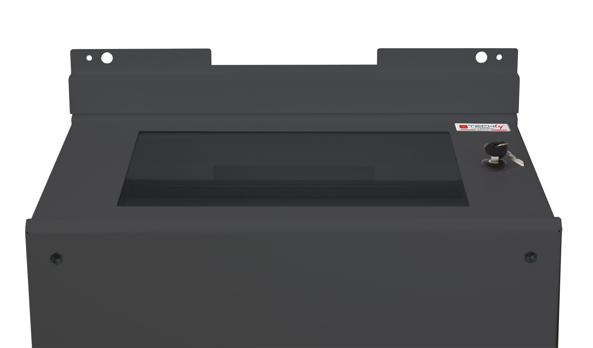 Rack Cabinet 19" 8U P600mm for Photovoltaic Battery Storage Black - Techly Professional I-CASE EE-2008BK6