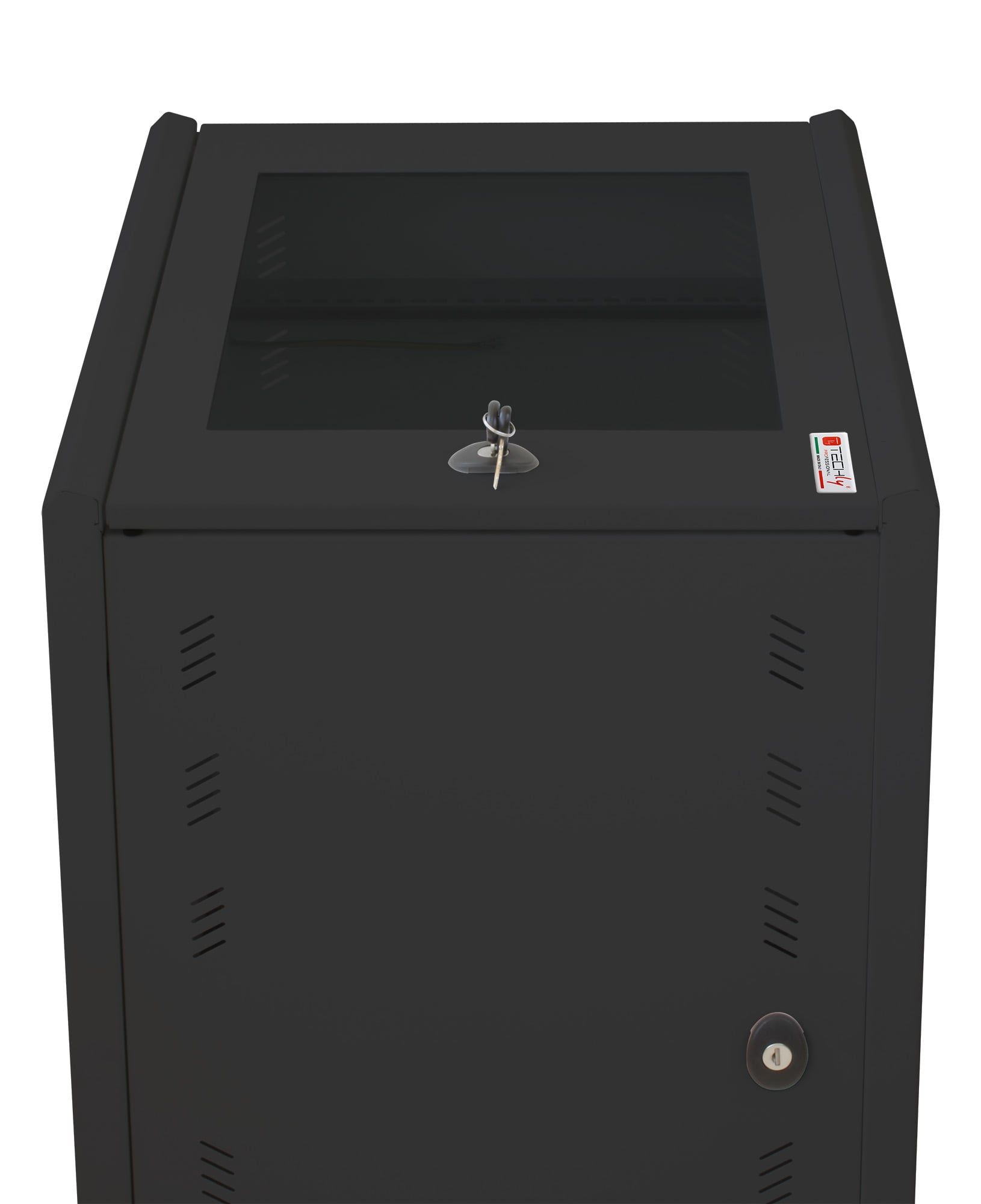 Rack Cabinet 19" 8U P600mm for Photovoltaic Battery Storage Black - Techly Professional I-CASE EE-2008BK6