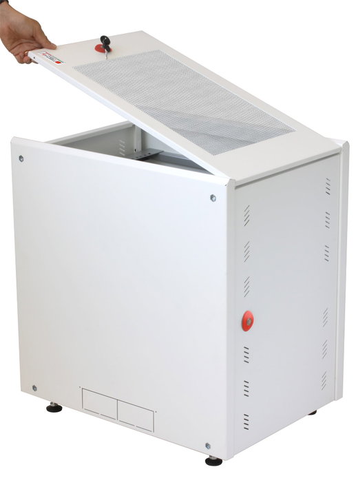 Armadio Rack 19" 8U P600mm per Accumulatori Fotovoltaico Bianco - Techly Professional I-CASE EE-2008WH6