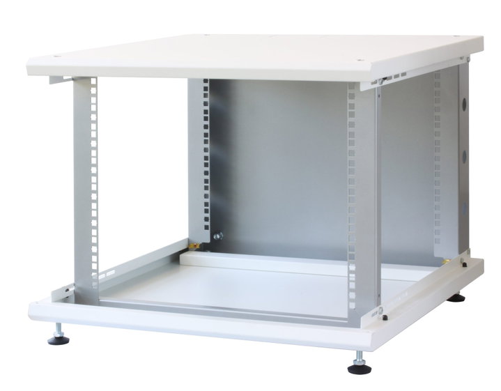 Armadio Rack 19" 8U P600mm per Accumulatori Fotovoltaico Bianco - Techly Professional I-CASE EE-2008WH6