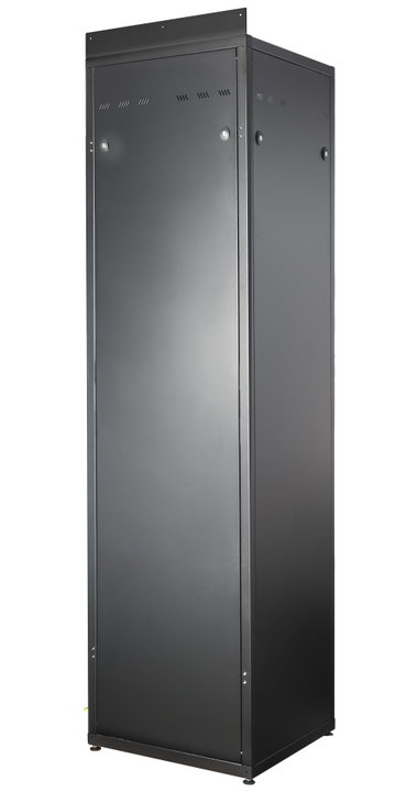 Armadio Rack 19" 600x600 20U per Batterie Fotovoltaico Nero - Techly Professional I-CASE EE-6620B