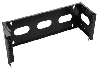 Staffa di Montaggio da Muro 19" Easyline 4U con 3 Fori Nero - Techly Professional I-CASE EF-1004BK