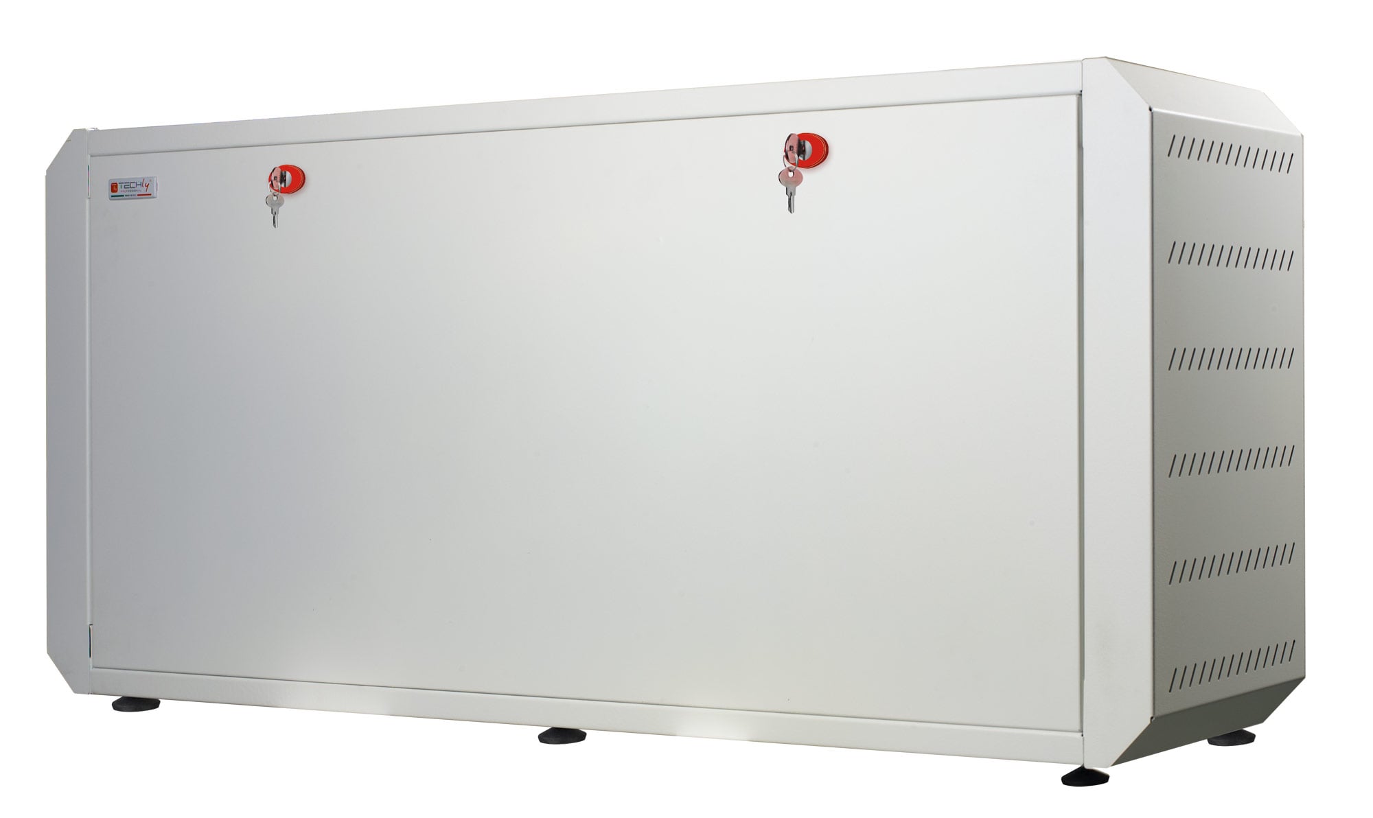 Armadio rack 19'' Ghost con porta cieca Bianco - Techly Professional I-CASE EJ-2512WHC