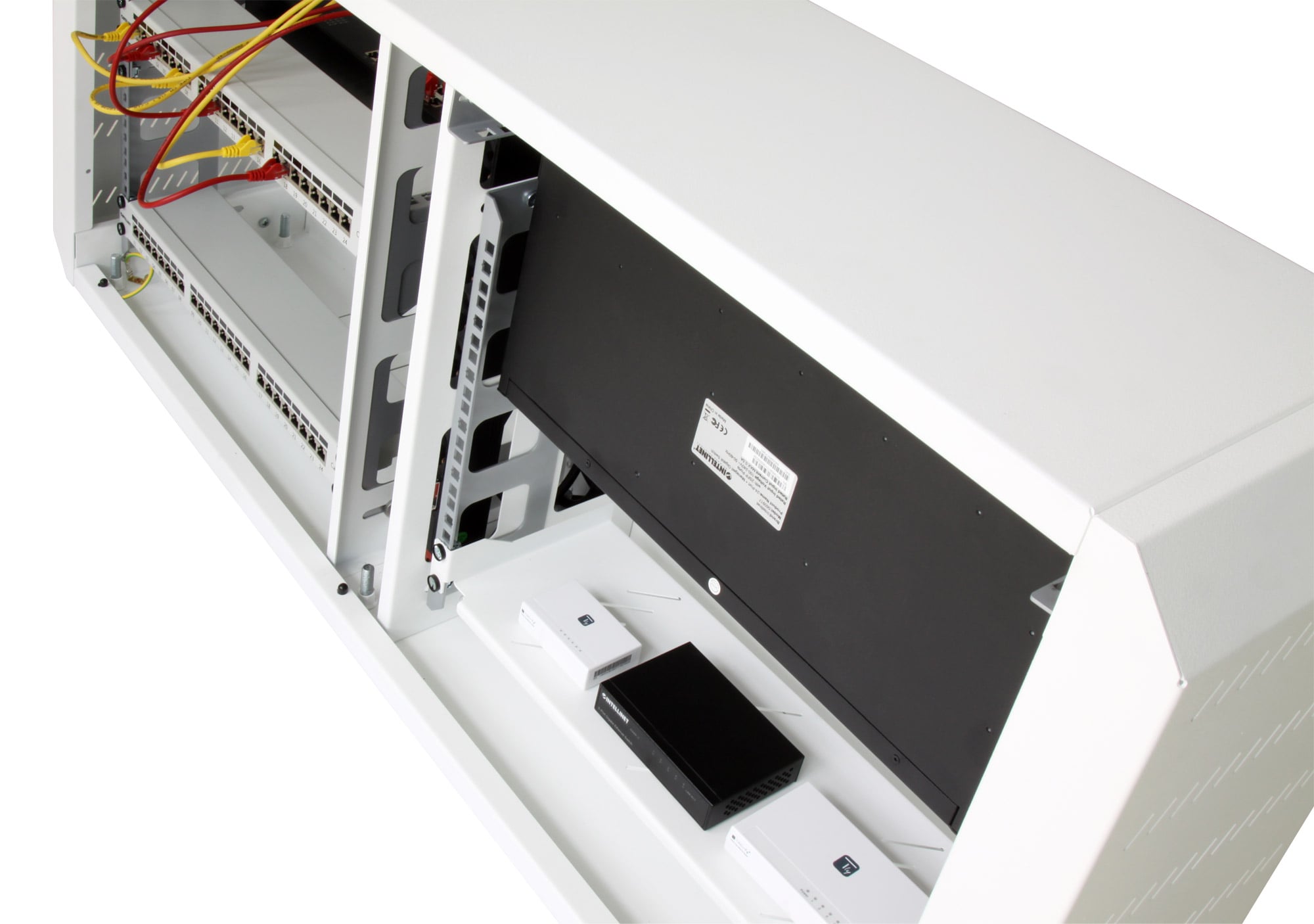 Armadio rack 19'' Ghost con porta cieca Bianco - Techly Professional I-CASE EJ-2512WHC