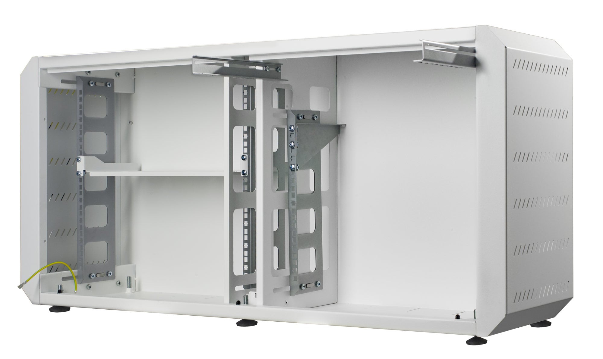Armadio rack 19'' Ghost con porta cieca Bianco - Techly Professional I-CASE EJ-2512WHC