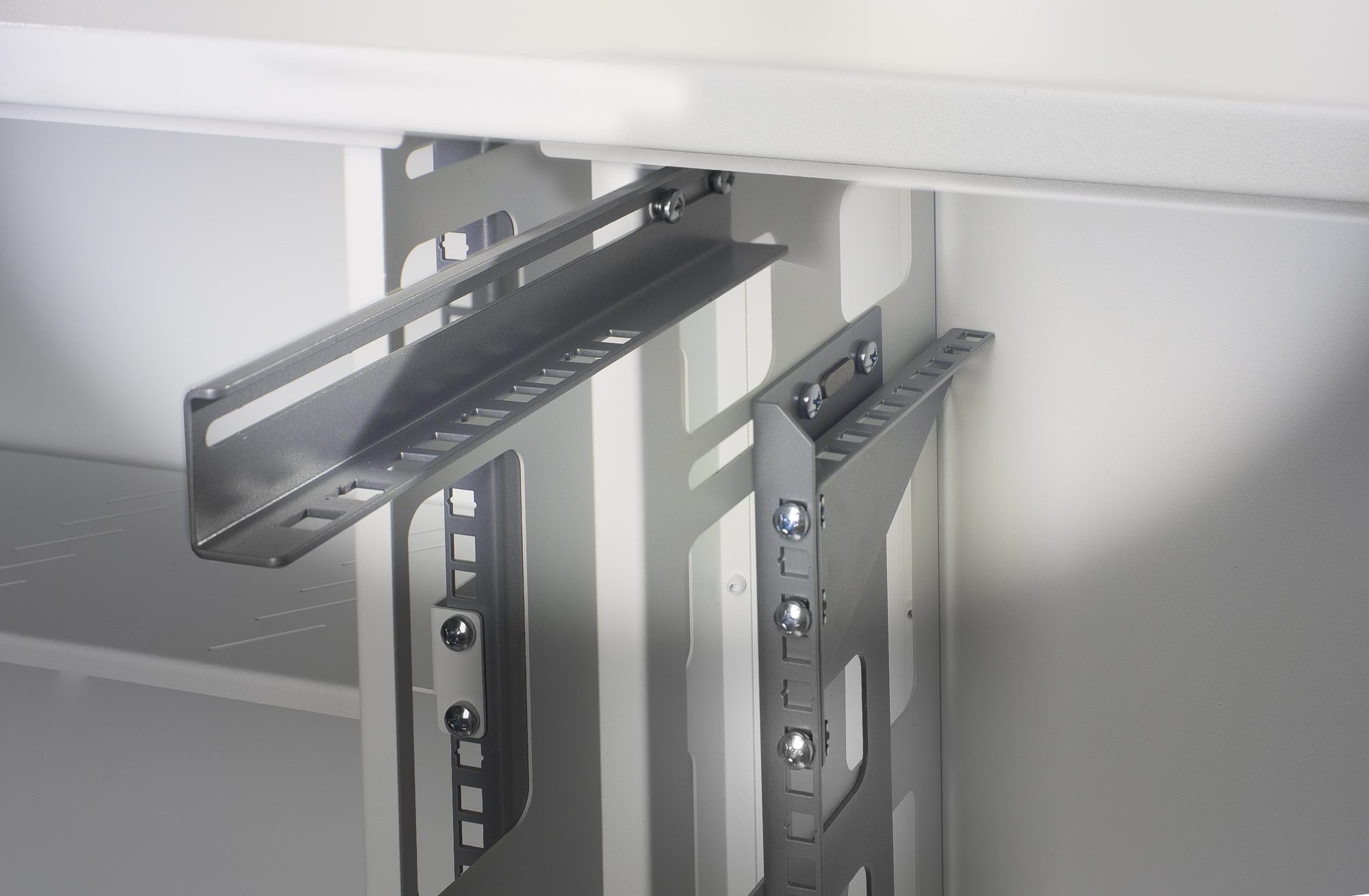 Armadio rack 19'' Ghost con porta grigliata Bianco - Techly Professional I-CASE EJ-2512WHV