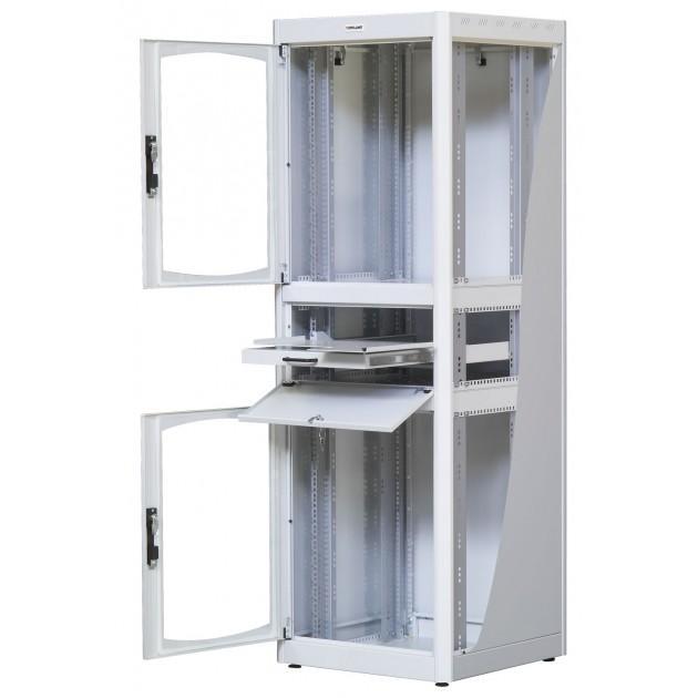 Armadio Rack 19'' 600x800 38U con Ripiano Tastiera Grigio - Intellinet I-CASE EK-3880GT