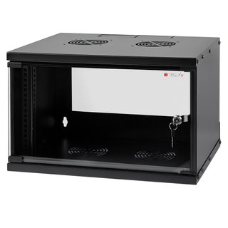 Armadio Rack 19" a Muro 9U, Profondità 320mm, Nero - Techly Professional I-CASE EL-1009B32