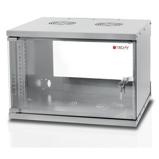 Armadio Rack 19'' a Muro 9U Profondità 320mm Grigio Assemblato - Techly Professional I-CASE EL-1009G32