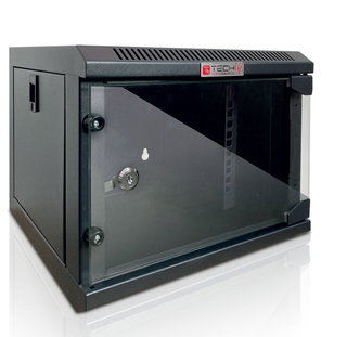 Armadio Rack 10" a Muro 4 Unità Pannelli Asportabili Nero - Techly Professional I-CASE EM-1004BKEC