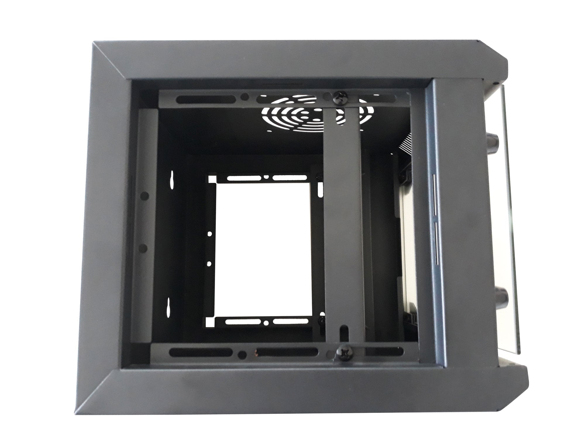 10" wall-mount rack enclosure 4U removable panels black - Techly Professional I-CASE EM-1004BKEC