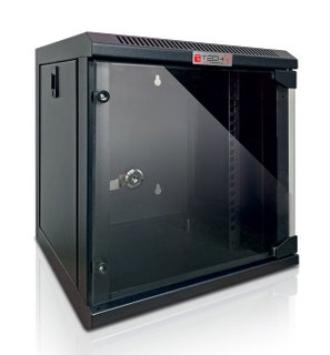 Armadio Rack 10" a Muro 6 Unità Pannelli Asportabili Nero - Techly Professional I-CASE EM-1006BKEC