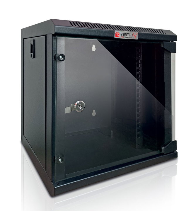 Armadio Rack 10" a Muro 6 Unità Pannelli Asportabili Nero - Techly Professional I-CASE EM-1006BKEC