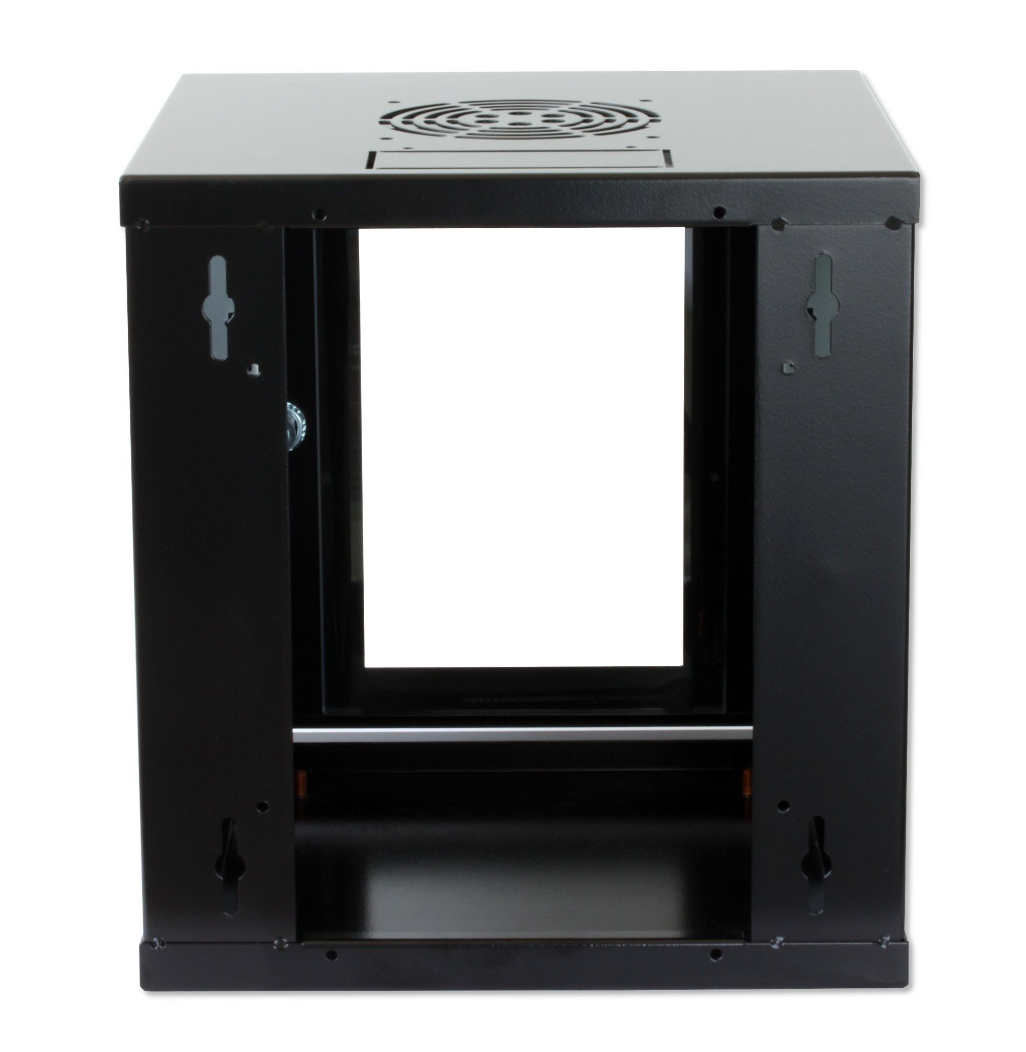 Rack cabinet 10" in Wall 6 Black Unit - Techly Professional I-CASE EM-1006BKTY