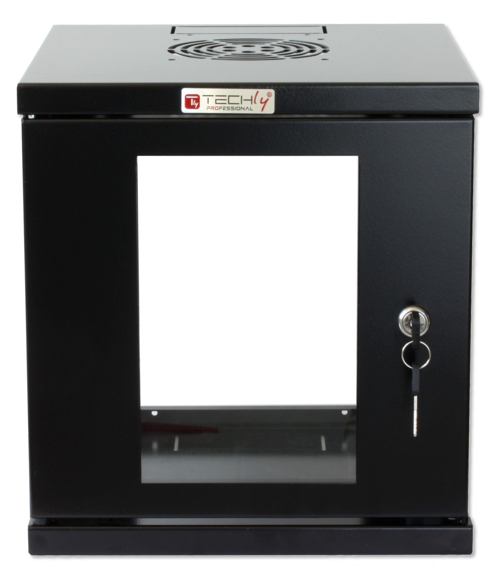 Rack cabinet 10" in Wall 6 Black Unit - Techly Professional I-CASE EM-1006BKTY