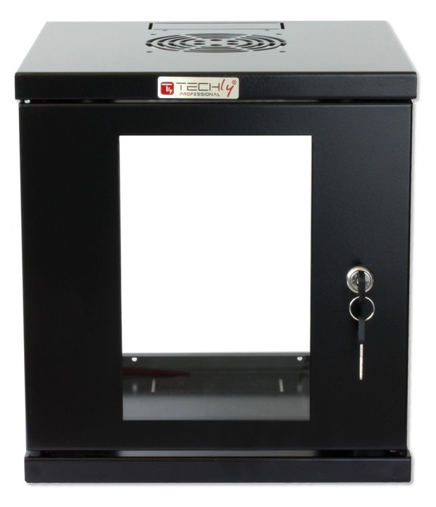 Armadio Rack 10" a Muro 6U Nero - Techly Professional I-CASE EM-1006BKTY