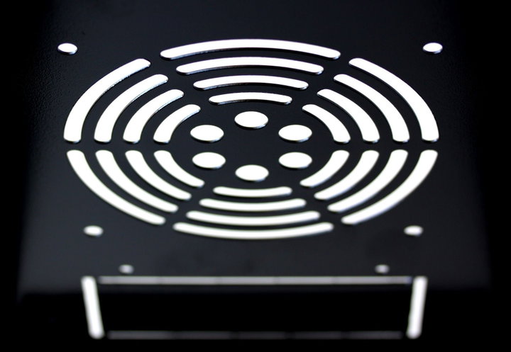 Wall Mount Rack Enclosure 10" 6 Unità Vented Door Black - Techly Professional I-CASE EM-1006BKVTY