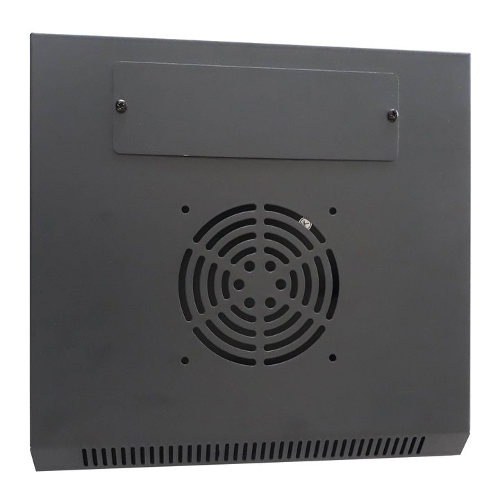 Wall Mount Rack Enclosure 10" 9 Unità Removable Panels Black - Techly Professional I-CASE EM-1009BKEC
