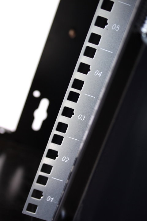 Rack Cabinet 10" Wall-Mount 9U Black - Techly Professional I-CASE EM-1009BKTY