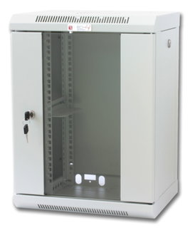 Armadio Rack 10" a muro 9 unità con pannelli asportabili Grigio prof. 300 mm - Techly Professional I-CASE EM-1009GPTY