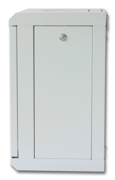 Rack Cabinet 10" wall-mount 9 units with removable panels Gray depth 300 mm - Techly Professional I-CASE EM-1009GPTY