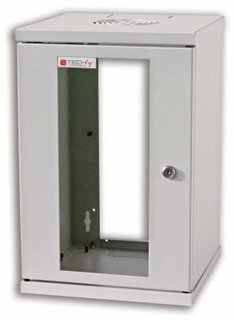 Rack Cabinet 10" Wall-Mount 9U Gray depth 300 mm - Techly Professional I-CASE EM-1009GTY