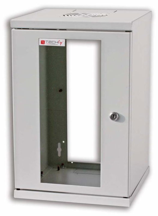 Rack Cabinet 10" Wall-Mount 9U Gray depth 300 mm - Techly Professional I-CASE EM-1009GTY