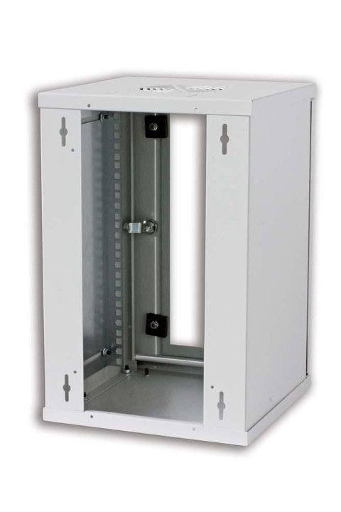Rack Cabinet 10" Wall-Mount 9U Gray depth 300 mm - Techly Professional I-CASE EM-1009GTY