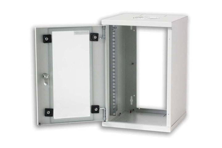 Rack Cabinet 10" Wall-Mount 9U Gray depth 300 mm - Techly Professional I-CASE EM-1009GTY