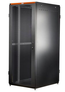 Rack Cabinet NextGen 19" 800x800 42U Vented Front Door and Rear Panel Black - Intellinet I-CASE EPPX-428BKV