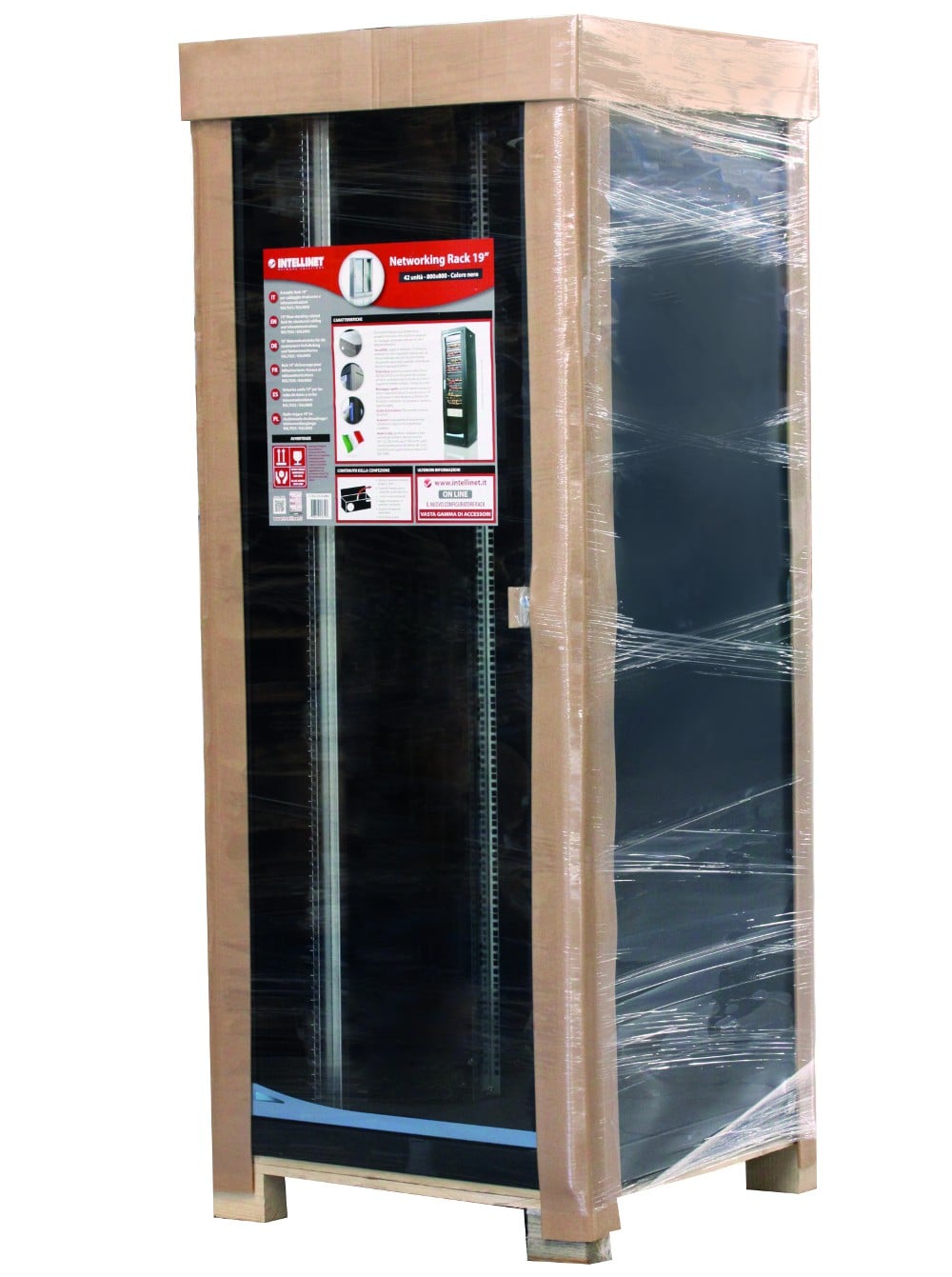 Armadio Server Rack 19'' 800x1000 42 Unita' Open Frame Grigio - Intellinet I-CASE EPX-4210GXOF
