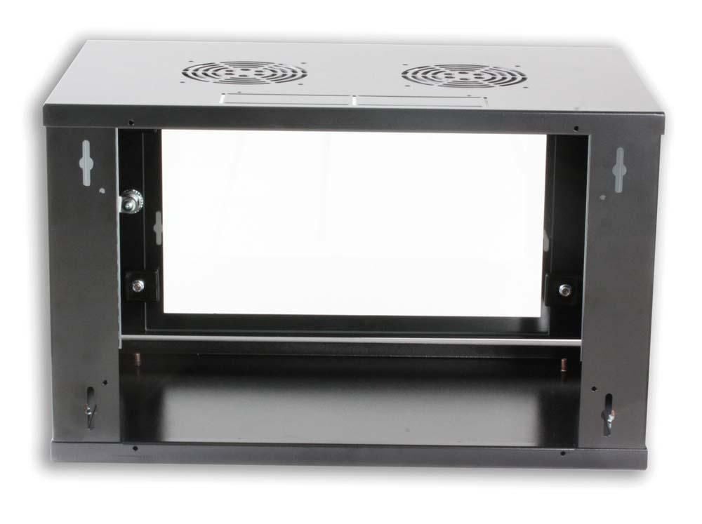 Armadio Rack 19'' a muro 10 unità prof. 400 Nero Assemblato - Intellinet I-CASE ES-1010BK