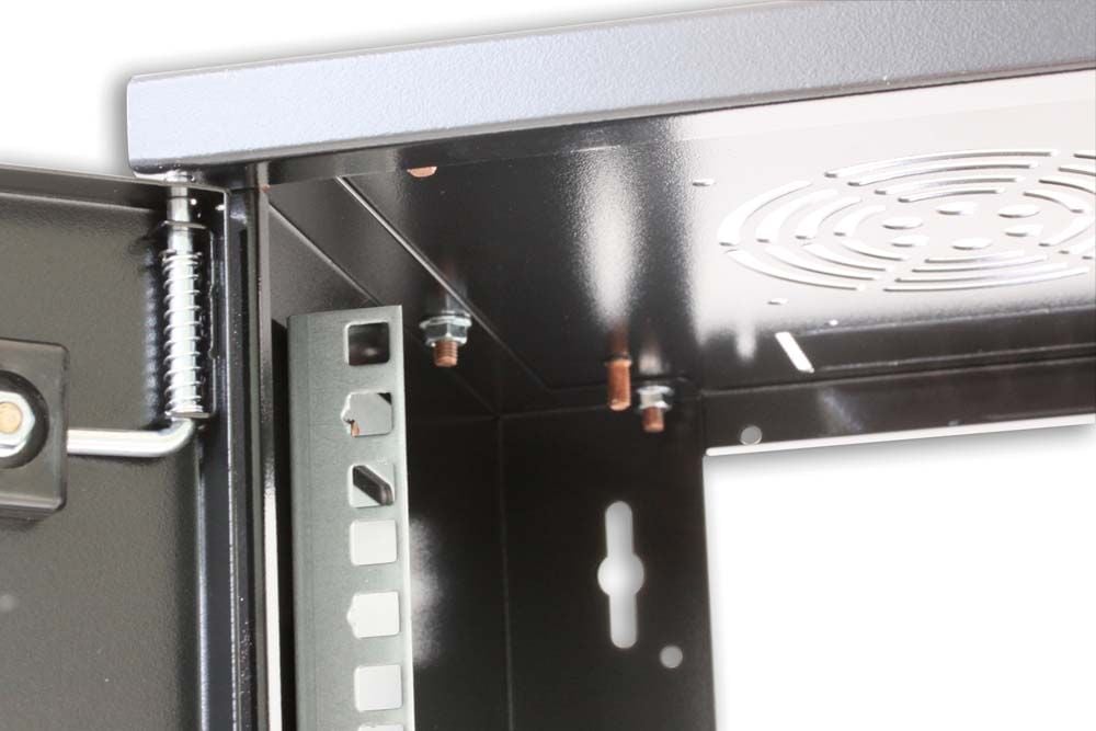 Armadio Rack 19'' a muro 10 unità prof. 400 Nero Assemblato - Intellinet I-CASE ES-1010BK