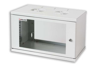 Wall-mount Rack Cabinet 19" 10U Depth 400 Gray Assembled - Intellinet I-CASE ES-1010G