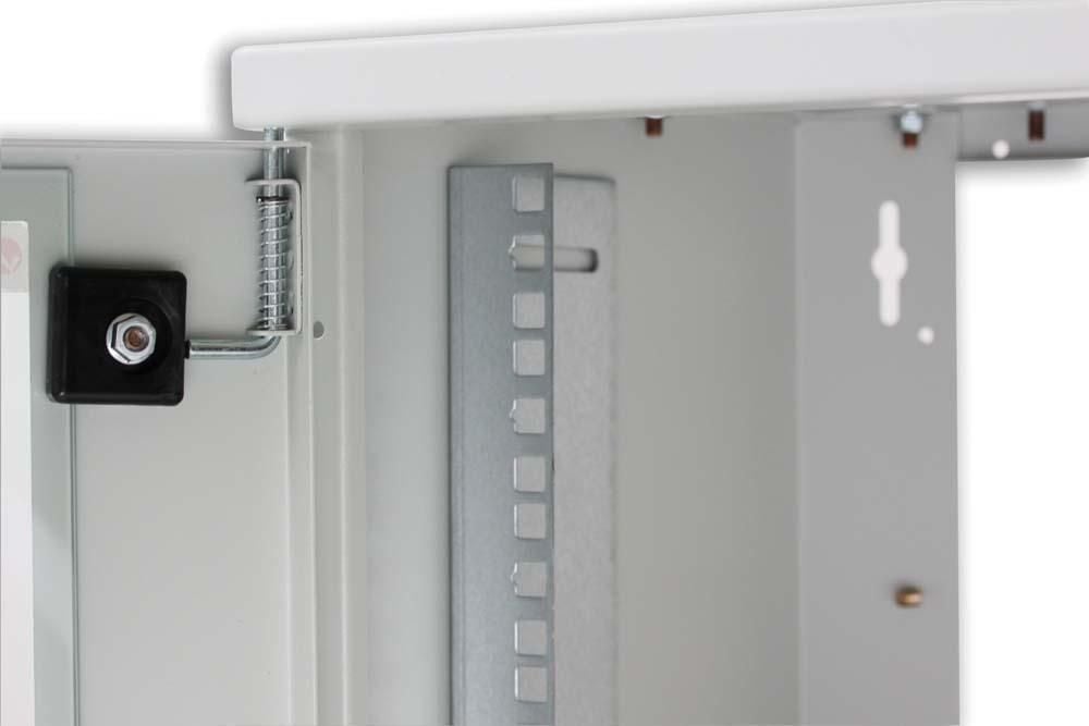 Armadio Rack 19'' a muro 16 unità prof. 400 Grigio Assemblato - Intellinet I-CASE ES-1016G