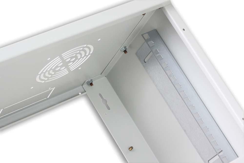 Armadio Rack 19'' a muro 16 unità prof. 400 Grigio Assemblato - Intellinet I-CASE ES-1016G