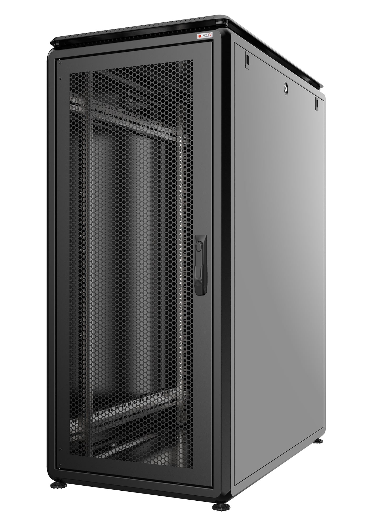 Armadio Server Rack 19'' 600x1000 26U Nero Serie Evolution Porta Grigliata - Techly Professional I-CASE EV-2661VB